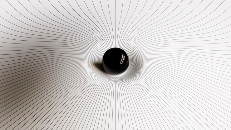 Kostenlose Foto 3d-rendering auf schwarzem und weißem hintergrund