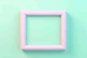 Kostenloses Foto 3d-rendering der rosa quadratischen form