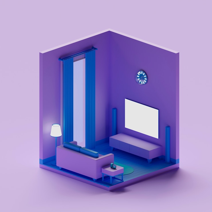 Kostenlose Foto 3d-rendering von cartoon-haus