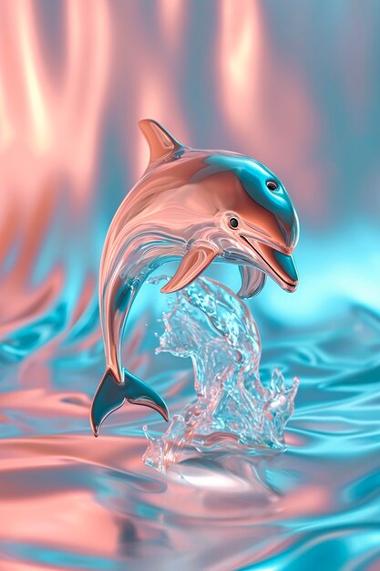3D-Rendering von Delfinen
