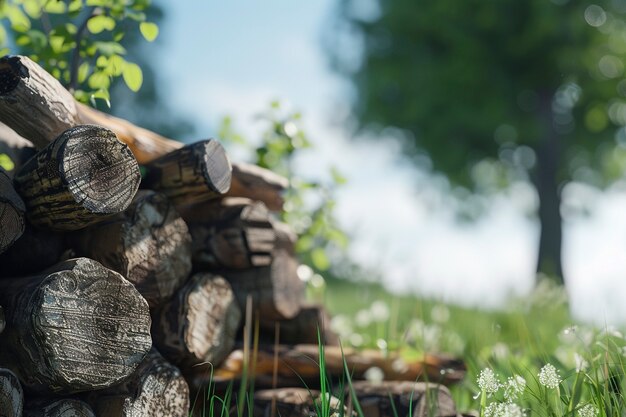 3D-Rendering von Holzverlusten