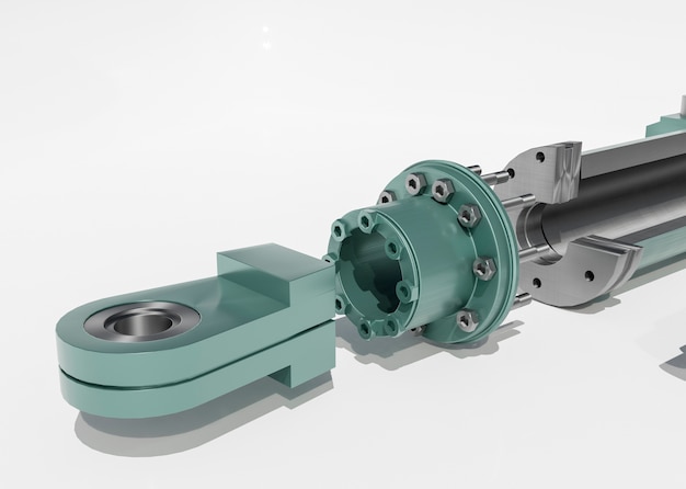 3D-Rendering von hydraulischen Elementen