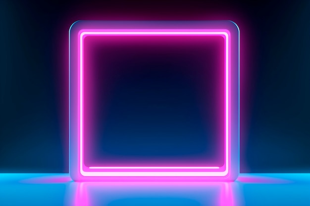 Kostenloses Foto 3d-rendering von neonfarbenem hintergrund