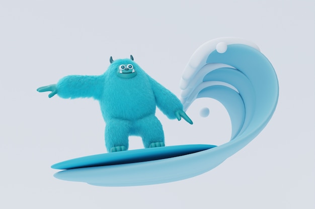 3D-Rendering von Yeti