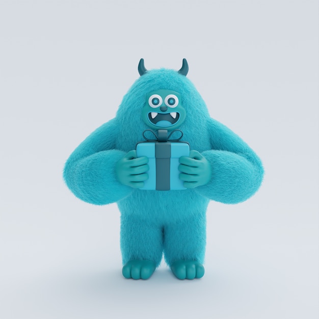 3D-Rendering von Yeti