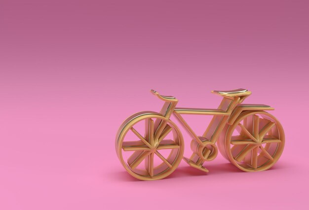 3D-Renderkonzept des modernen Radfahrens 3D-Kunstdesign Flyer-Poster-Illustration