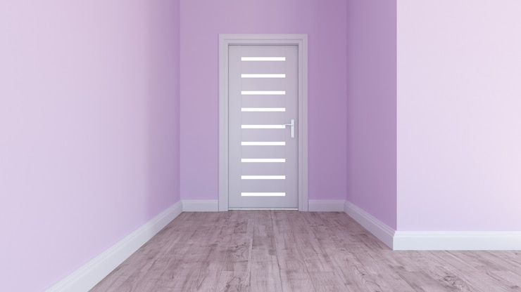 Kostenlose Foto 3d übertragen von einem modernen rauminnenraum