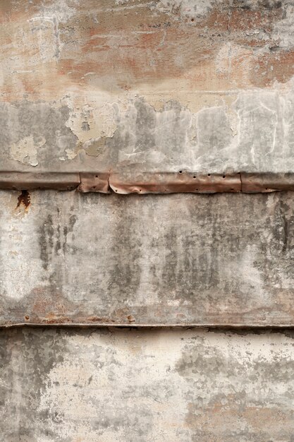 Abgenutztes Holz mit rostiger Metalloberfläche