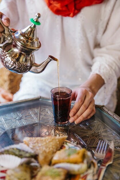 Abschluss oben des arabischen Lebensmittels