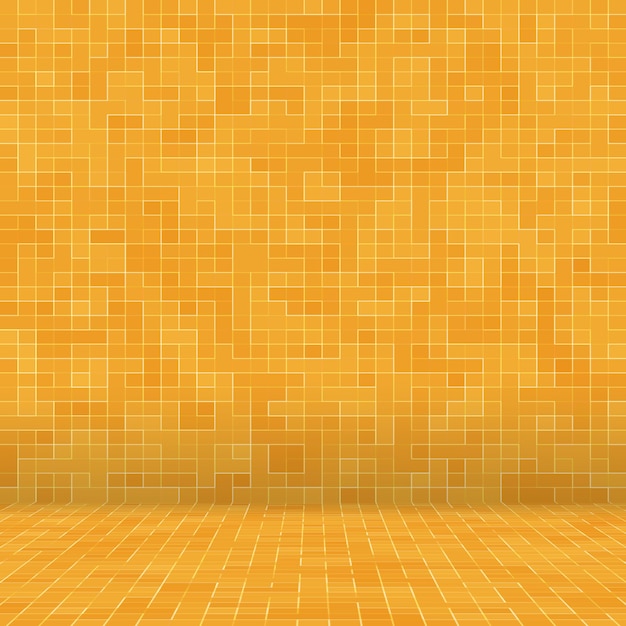 Abstrakte bunte geometrische muster orange gelb und rot steinzeug mosaik textur hintergrund modern...