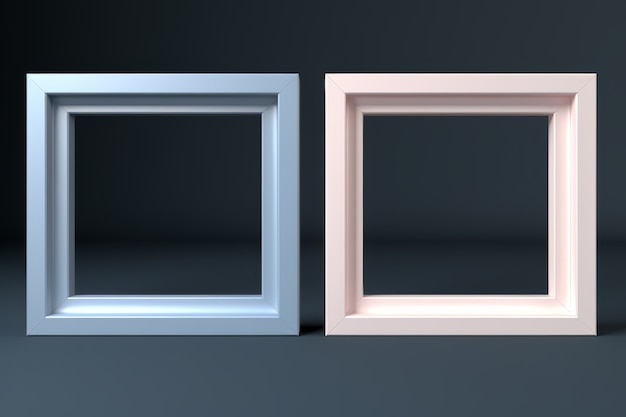 Kostenloses Foto abstrakte geometrische 3d-quadratformen