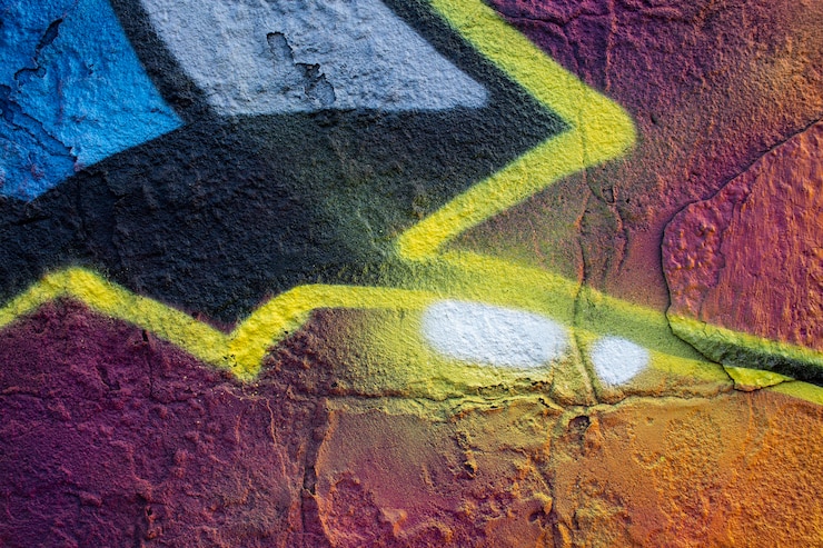 Kostenlose Foto abstrakte kreative wandgraffiti-wandpapier