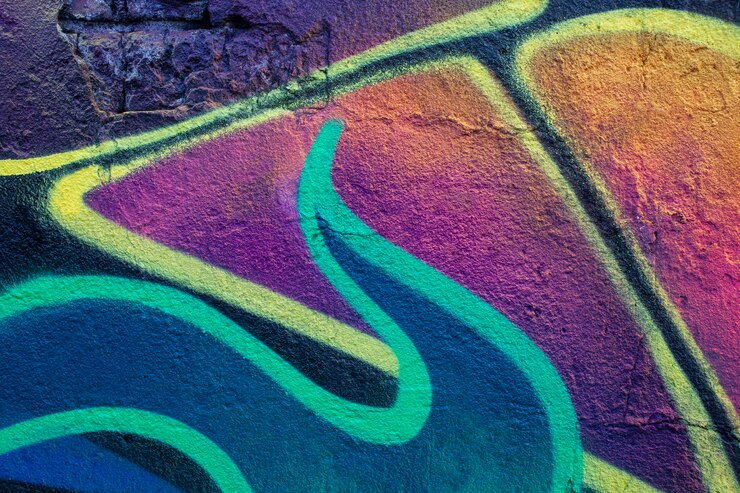 Kostenlose Foto abstrakte kreative wandgraffiti-wandpapier