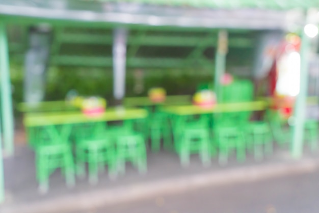 abstrakte Unschärfe im Straßenrestaurant