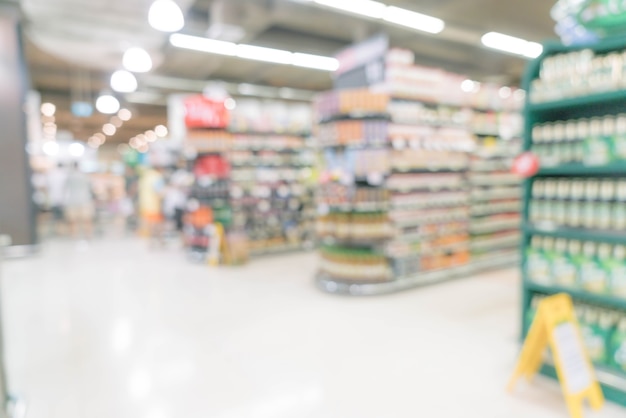 Abstrakte Unschärfe im Supermarkt