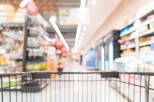 Abstrakte Unschärfe im Supermarkt