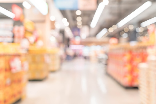 Abstrakte Unschärfe im Supermarkt