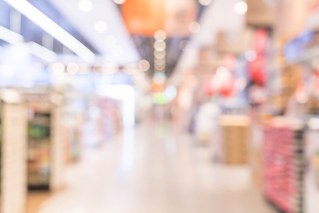 Abstrakte Unschärfe im Supermarkt