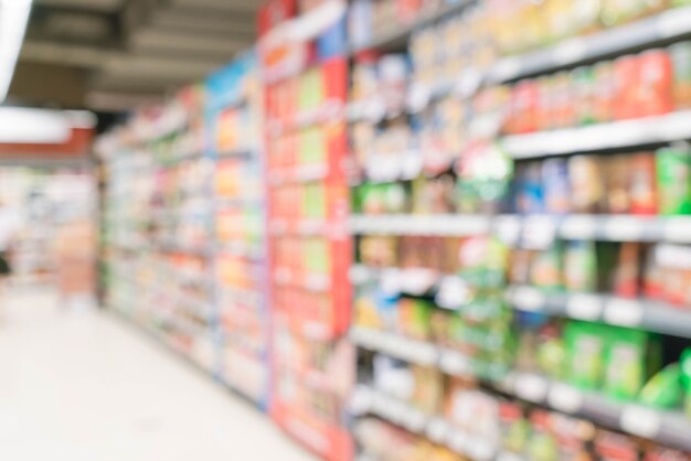 Abstrakte Unschärfe im Supermarkt