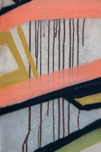 Abstrakte Wandgraffiti-Komposition