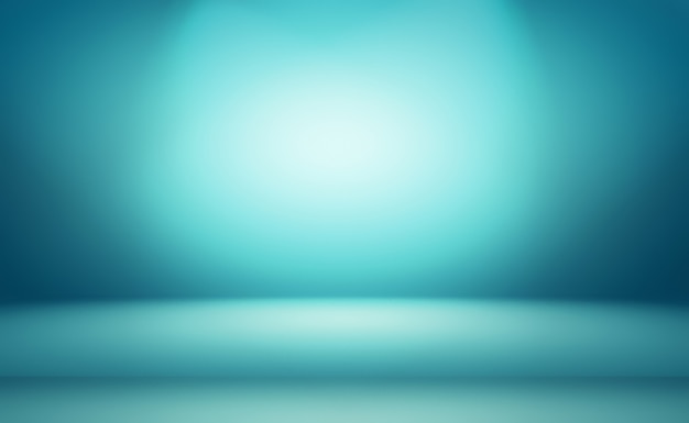 Abstrakter blauer Hintergrund der Luxussteigung. Glattes Dunkelblau mit schwarzer Vignette Studio Banner.