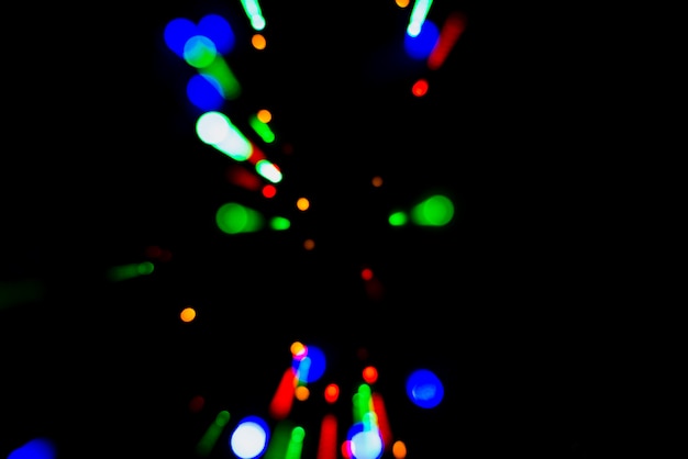 Abstrakter bokeh Hintergrund mit bunten Lichtern