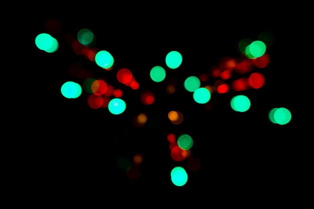 Abstrakter bokeh Hintergrund mit bunten Lichtern