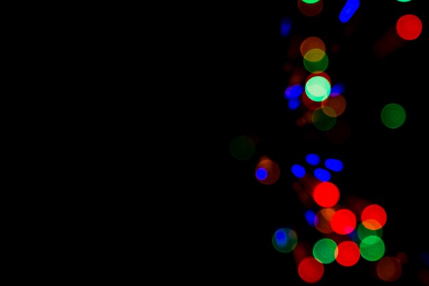Abstrakter bokeh Hintergrund mit bunten Lichtern