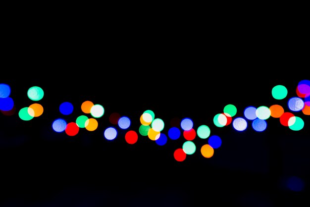 Abstrakter bokeh Hintergrund mit bunten Lichtern