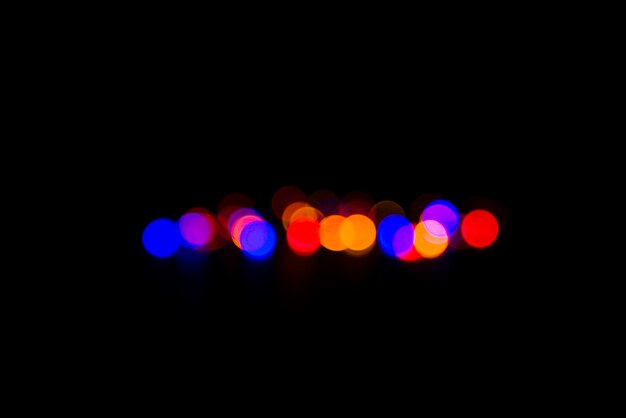 Kostenloses Foto abstrakter bokeh hintergrund mit bunten lichtern