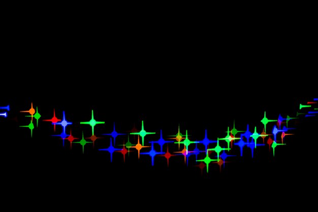 Abstrakter bokeh Hintergrund mit sternförmigen Lichtern