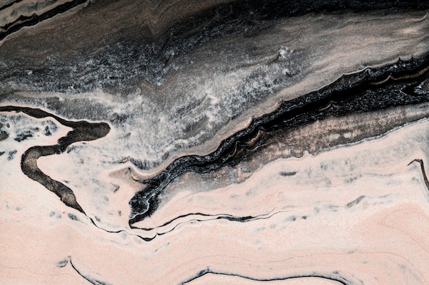 Abstrakter flüssiger Marmor beige Hintergrund handgemachte experimentelle Kunst