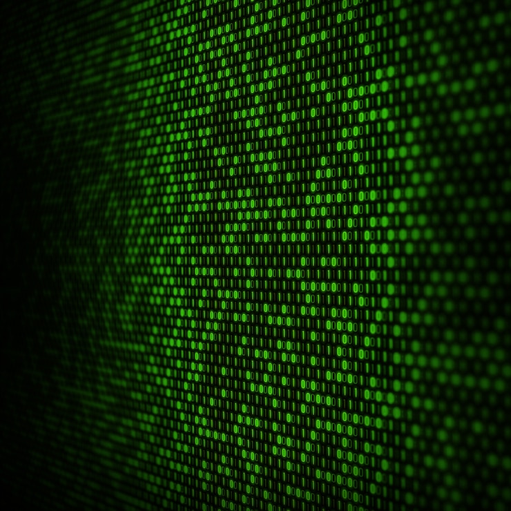 Kostenlose Foto abstrakter hintergrund des binären codes