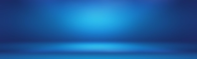 Kostenloses Foto abstrakter luxuriöser blauer hintergrund mit farbverlauf glatt dunkelblau mit schwarzem vignette-studio-banner