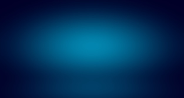 Abstrakter Luxussteigungs-Blauhintergrund. Glatt Dunkelblau mit schwarzer Vignette Studio Banner.