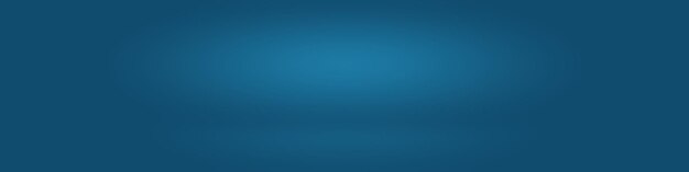 Abstrakter Luxusverlauf Blauer Hintergrund Glattes Dunkelblau mit schwarzer Vignette Studio Banner