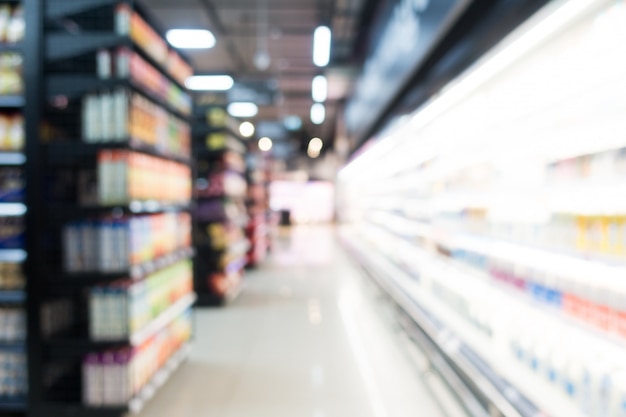 Kostenloses Foto abstrakter unschärfesupermarkt im kaufhaus