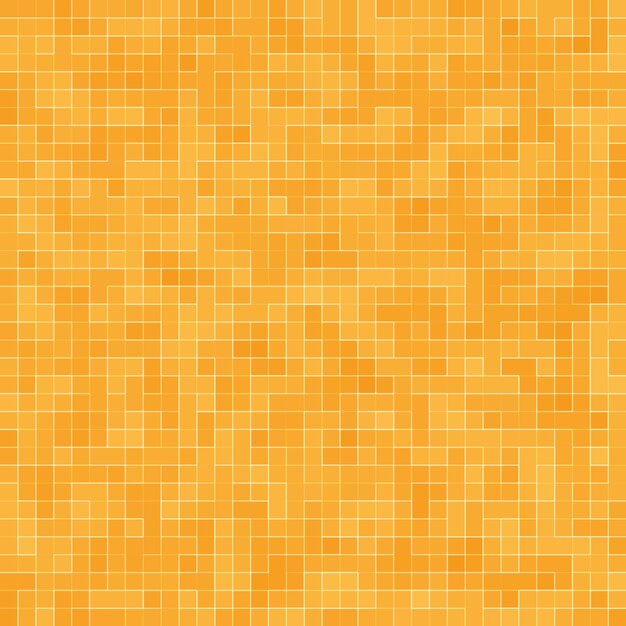 Abstraktes buntes geometrisches Muster, orange, gelber und roter Steinzeugmosaikbeschaffenheitshintergrund, moderner Artwandhintergrund.