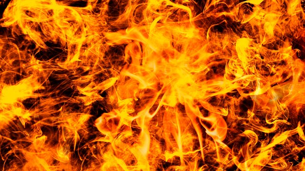 Abstraktes Feuer-Desktop-Hintergrundbild, realistisches Flammenbild