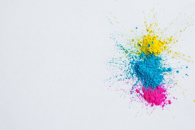 Abstraktes Pulver splatted Hintergrund. Bunte Pulverexplosion