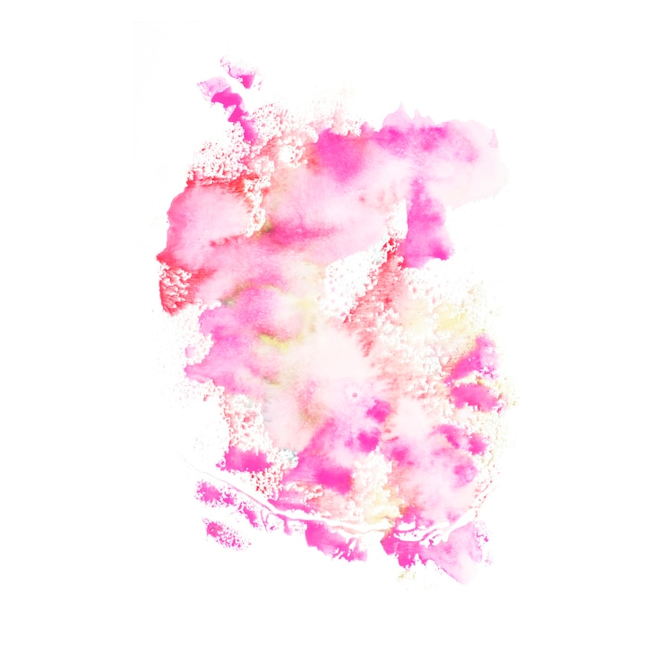 Kostenlose Foto abstraktes rosa aquarellspritzen