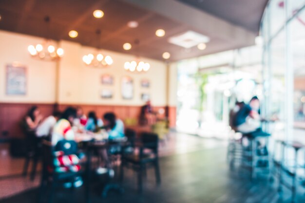 Abstraktes Unschärferestaurant und Kaffeestube-Café