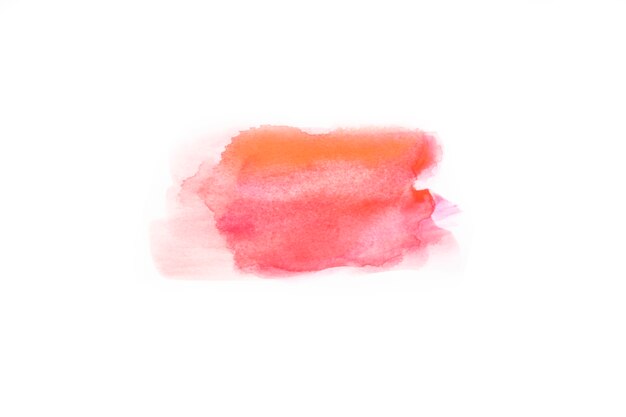 Abstriche von roten und orange Aquarellen