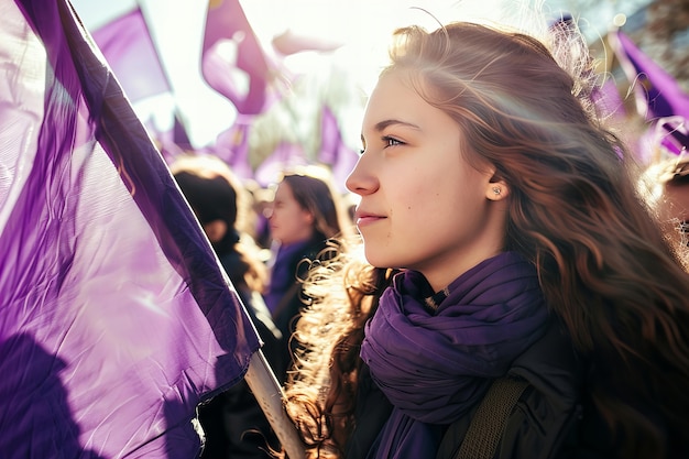 Kostenloses Foto acht millionen frauen streiken