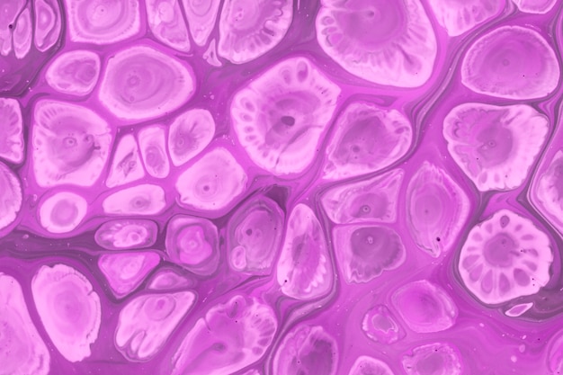 Acrylmalerei der violetten Blasen