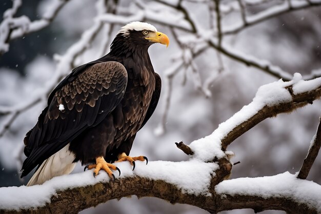 Adler im Winter