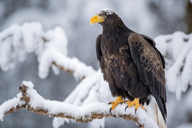 Adler im Winter