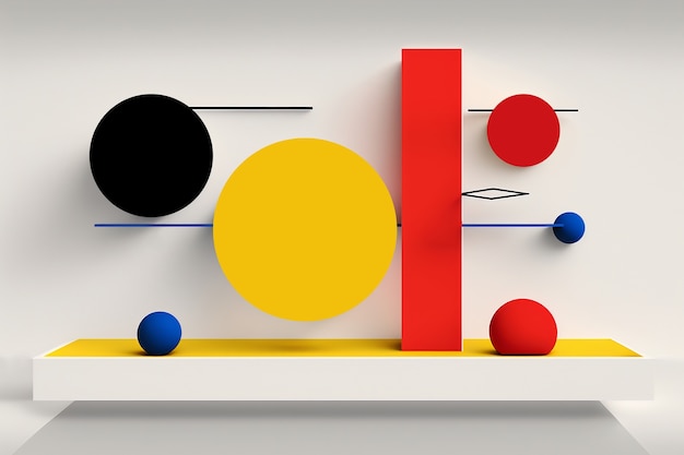 Kostenloses Foto Ästhetische tapete aus abstrakten geometrischen formen