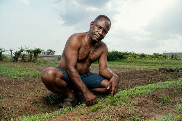 Afrikanisches älteres Mannporträt