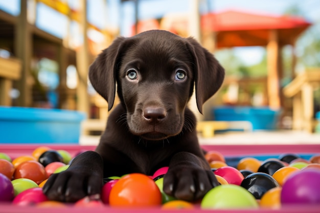 Kostenloses Foto ai erzeugt labrador-retriever-hundbild